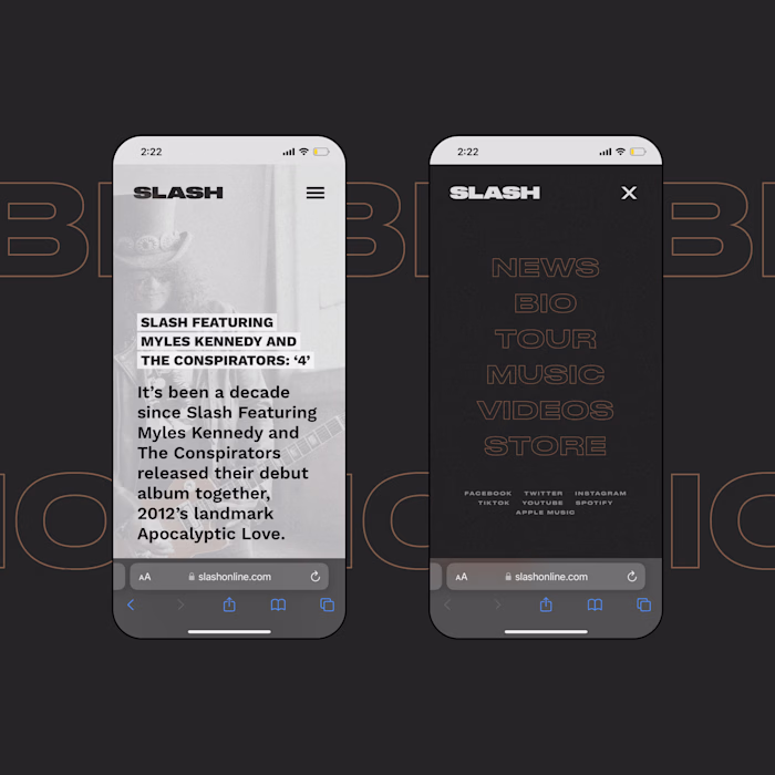 Slash (Gibson Records) | Website Development