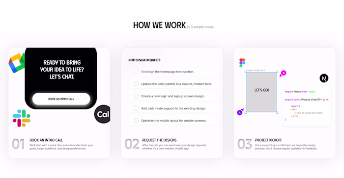 The simplest way to explain how you work.