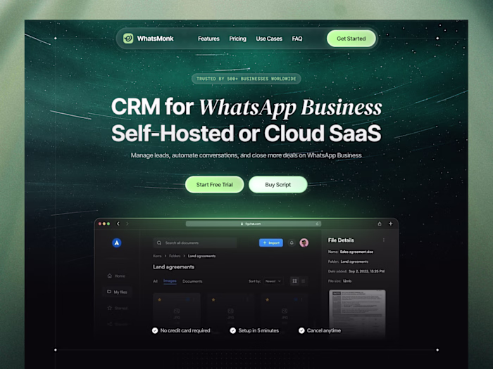 Landing Page Design for AI