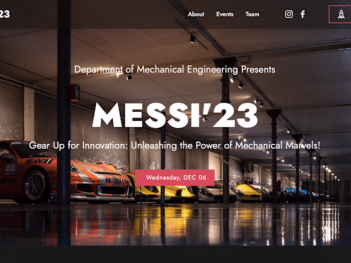 E commerce website for clothing brand