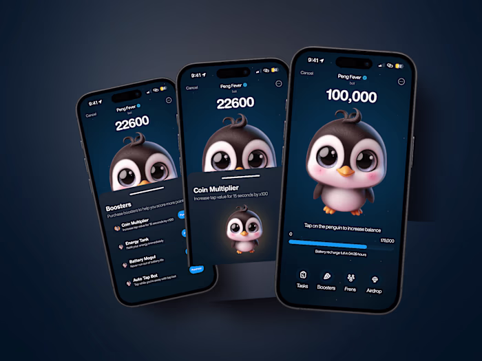 PengFever - Web3 Gamified Airdrop Interface