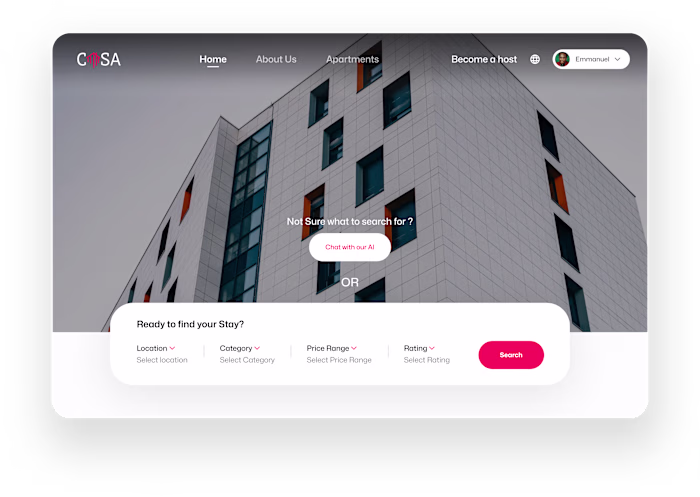 Your Apartment Rental Platform (Casa Redesign)