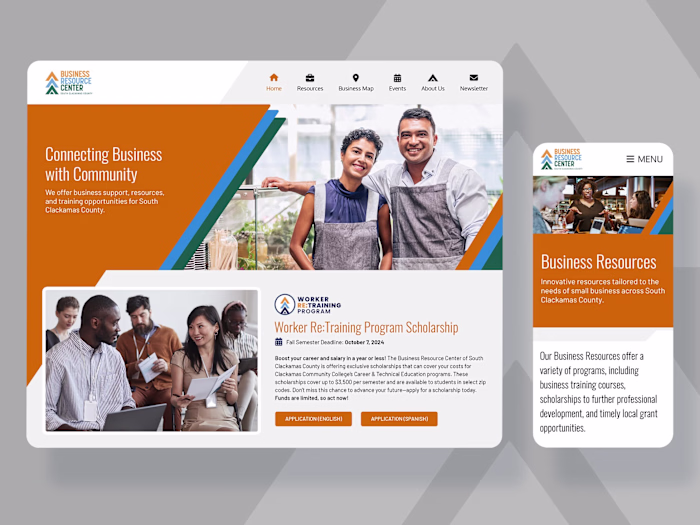 Business Resource Center Website Design