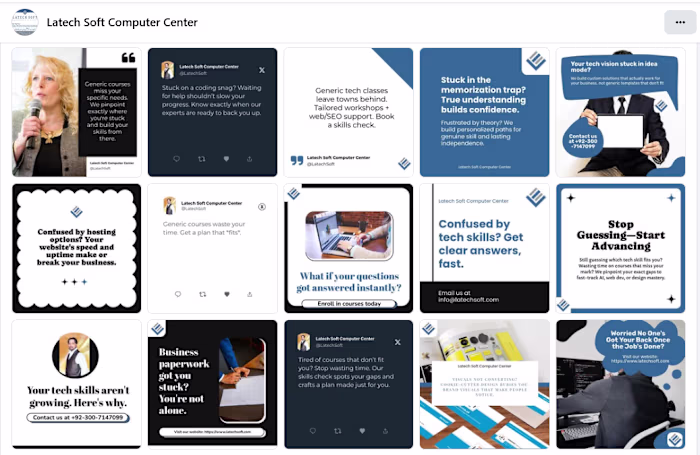 Social Media Identity & Service Content (Kittl + AI)