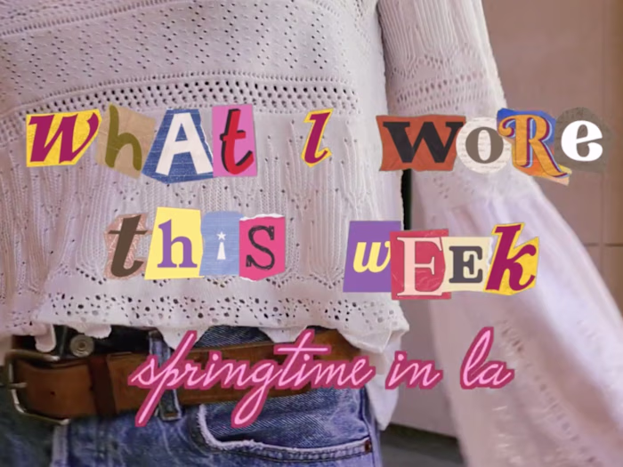 "what i wore this week" YouTube Video