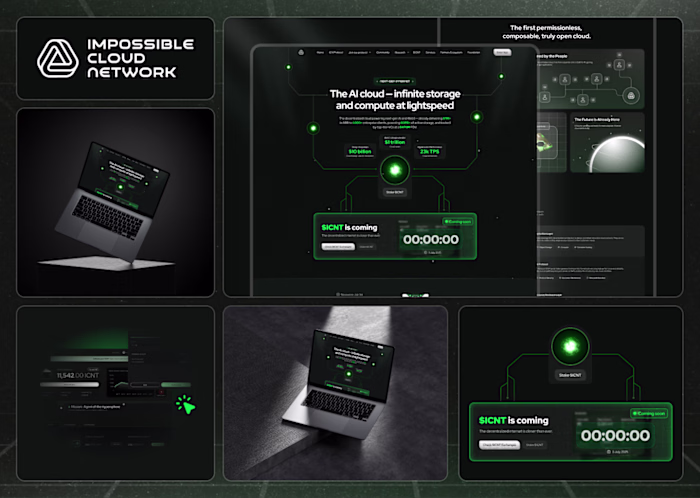 Figma Design & Webflow Development for Impossible Cloud Network