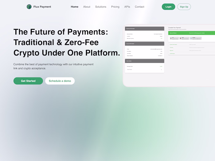 FluxPayments.com Website Redesign and Migration