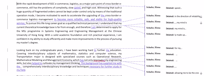 In-depth Editing and Proofreading