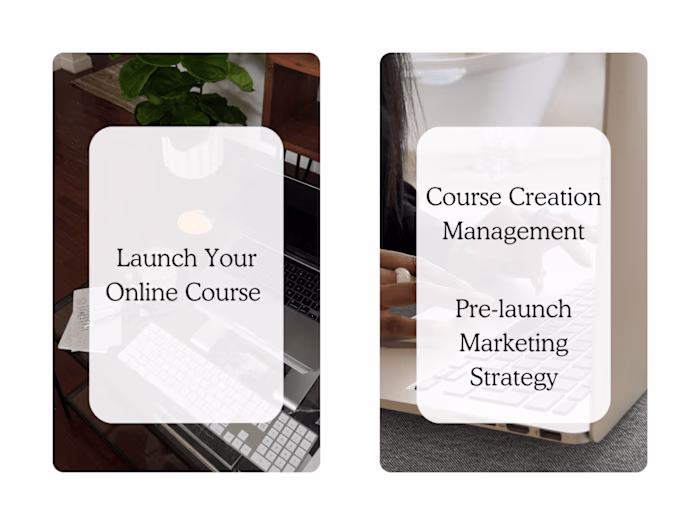 Online Course Creation and Pre-Launch Marketing