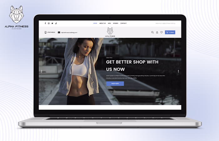 Alpha Fitness | E-commerce Website Design