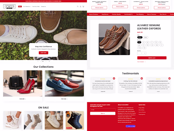 EvolveWell Shopify Dropshipping Store Development