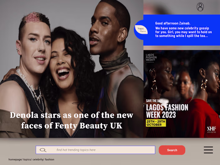 Landing Page UI for a Blog/Magazine