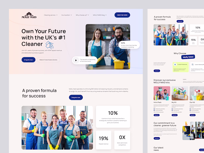 Cleaning Service Website Concept