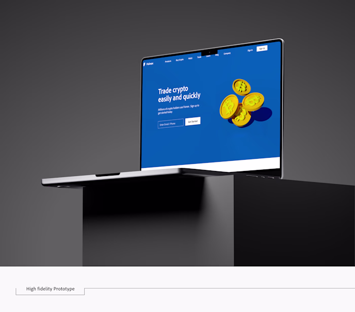 Cryptocurrency website Landing page | Account creation :: Behan…