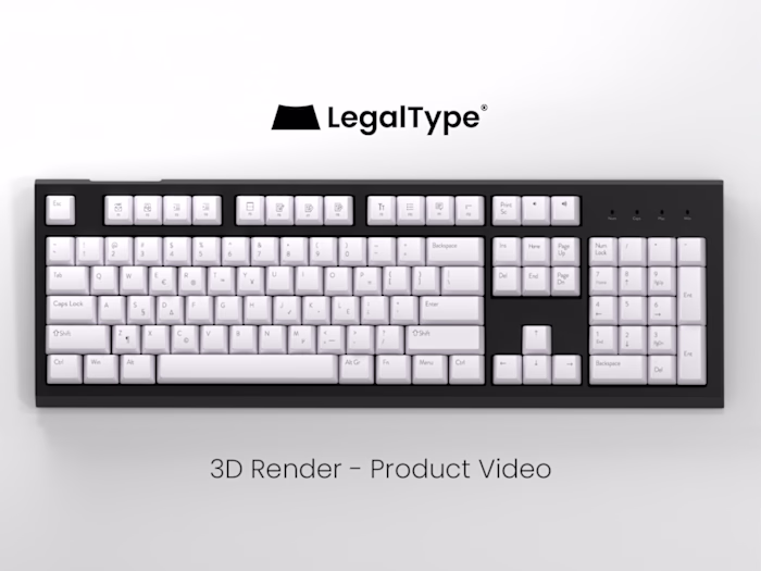 3D Render and Product Video for Keyboard Launch