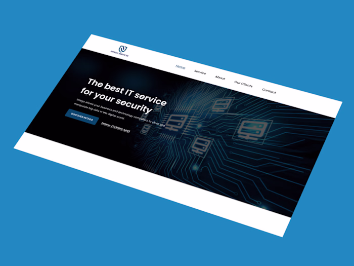 Intego Services Website UI Design