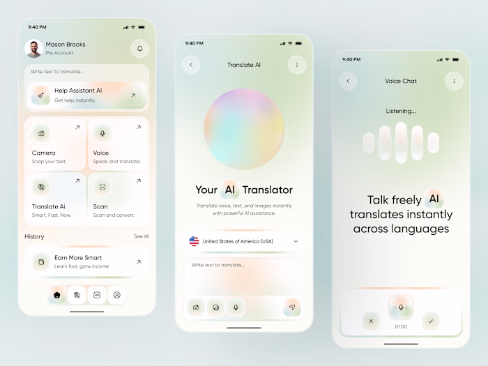 AI Translator App — Voice