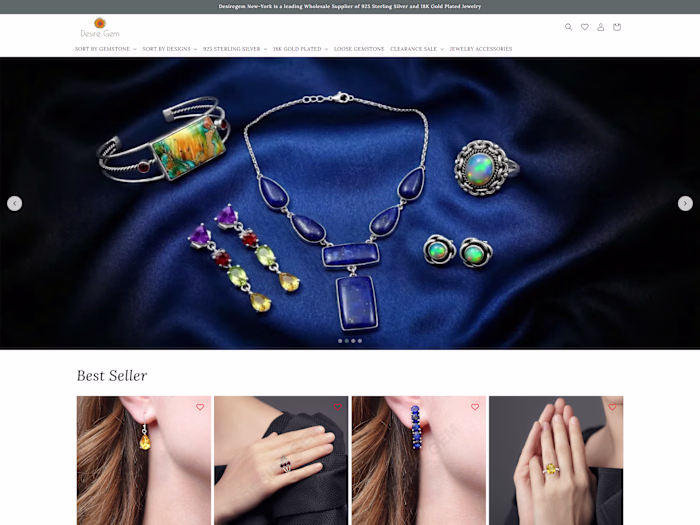 Shopify & Framer - Custom Shopify Storefront for Desiregem
