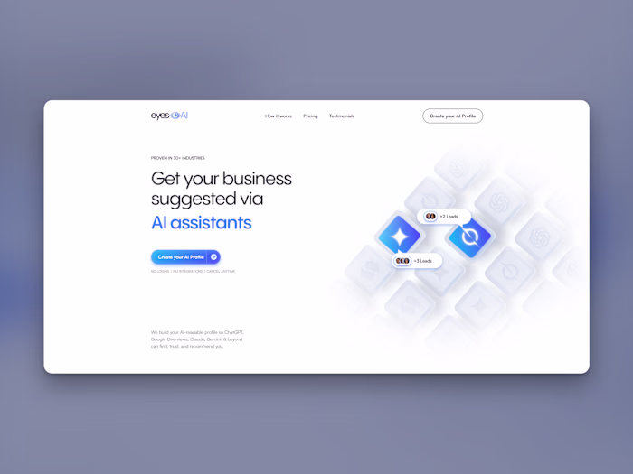 Eyes AI website development