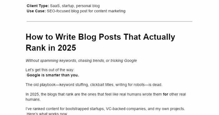 SEO Blog Post for 2025 Content Marketing