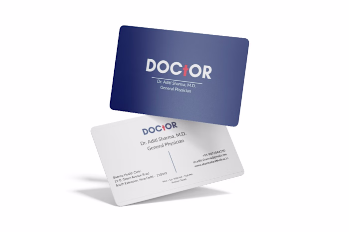 Business card and visiting card