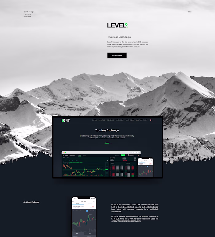 Crypto Trustless Exchange LVL2