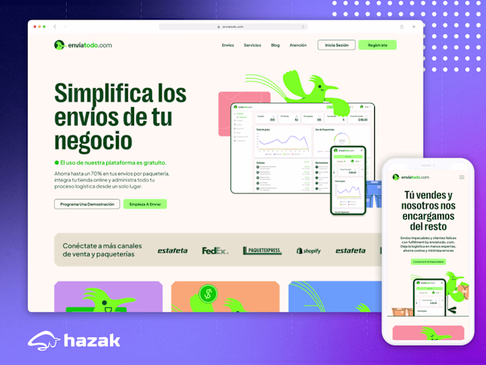 Elementor WordPress Development for logistics startup