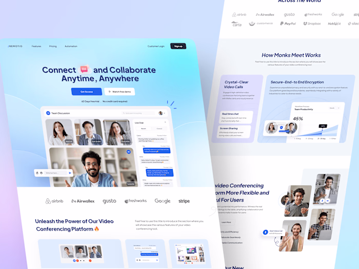 MonksMeet: Event Management Platform Built with Framer