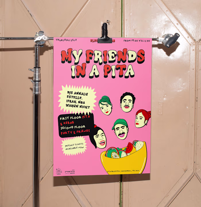 My friends in a Pita