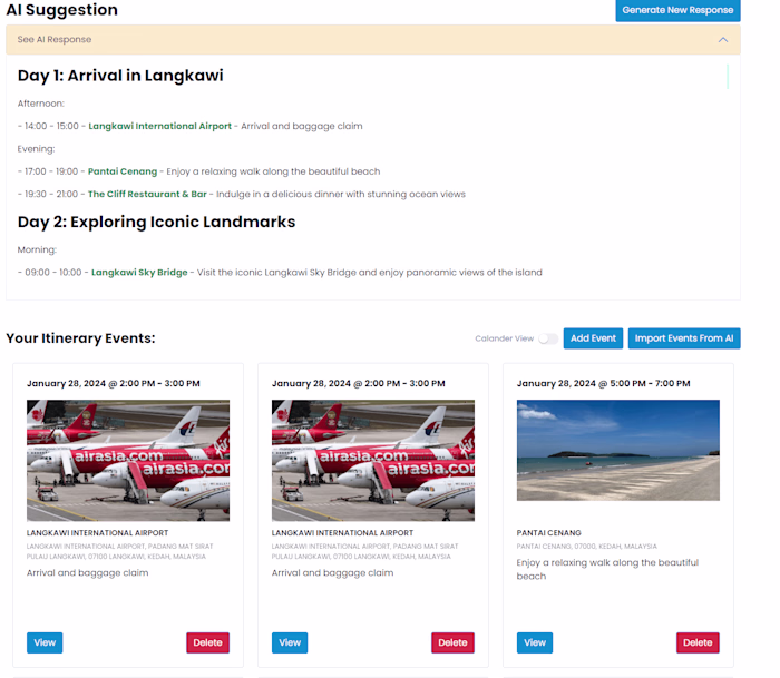 Trip sync (Itinerary Planning App)