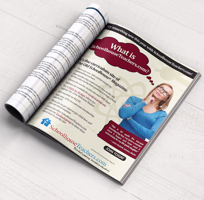 Full Page Color Advertisements - Online Magazine & Annual Print 
