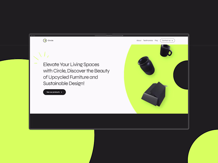 CIRCLE - LANDING PAGE