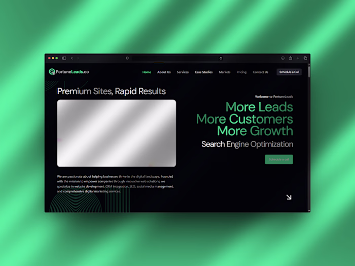 Fortune Leads | WordPress Agency Website Development