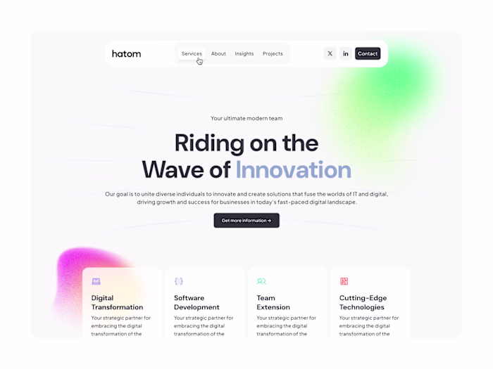 Revamping Digital Presence: A Modern Redesign for Hatom