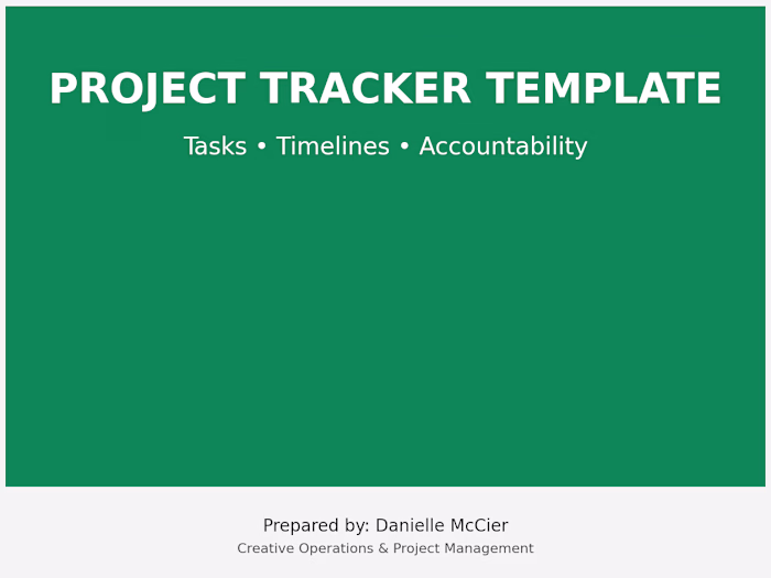 Project Tracker Template
