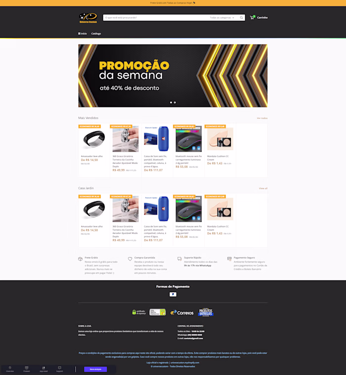 Shopify Store for dropshipping