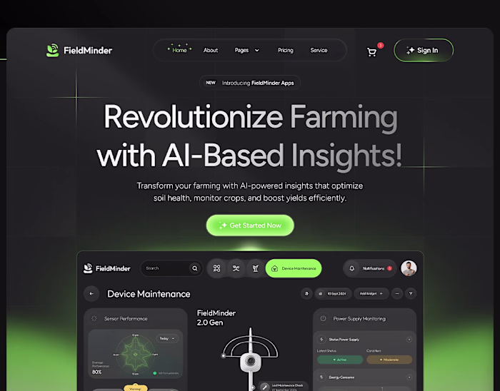 Fieldminder Ai Farming Webflow