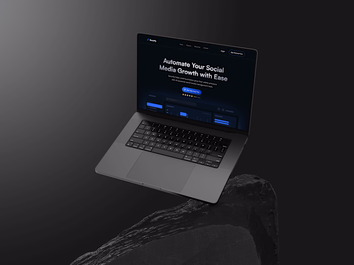 Boostify - Dark Animated Landing Page Design & Development