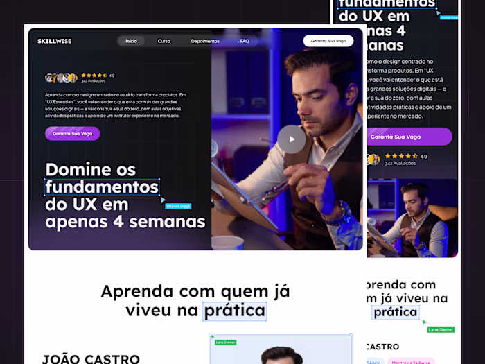 Skillwise – Landing Page for UX Fundamentals Course