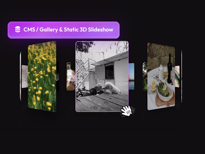 3D Slideshow Component for Framer