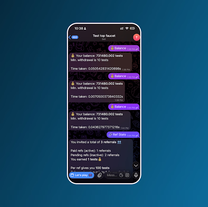 High-Performance Telegram Bot for User Engagement