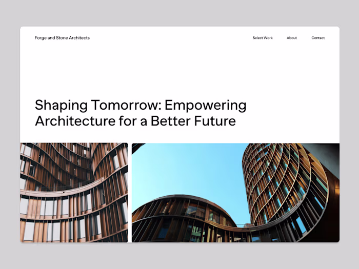 Stone & Forge - Shaping Tomorrow