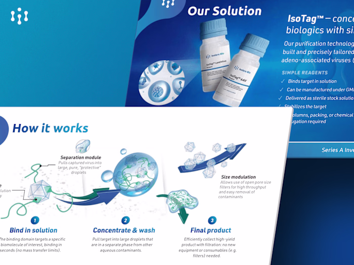 Isolere Bio (acq. Donaldson) Pitch Deck 