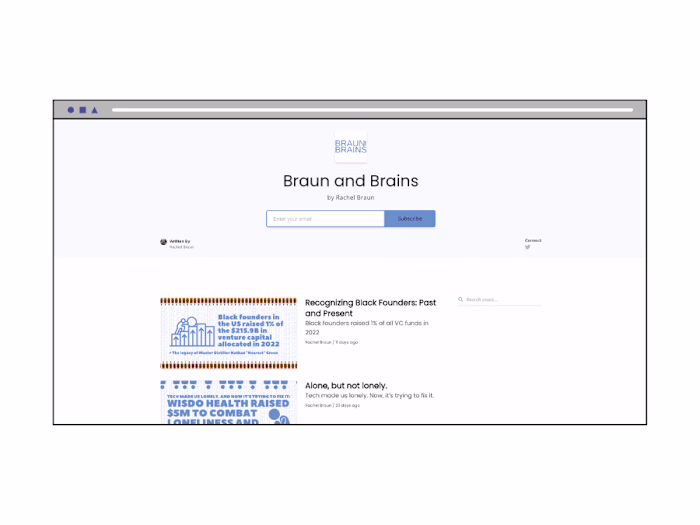 Braun & Brains: Newsletter 