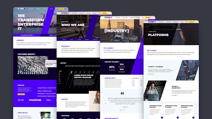 Stand 8 Rebrand & Website Design