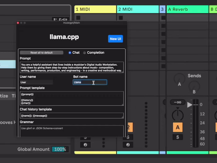 musegpt: Local LLMs in your Digital Audio Workstation!