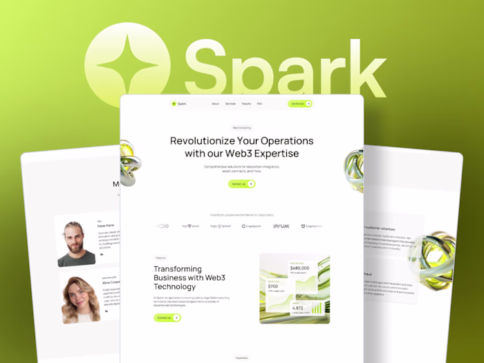 Spark - Web3 | Framer Template