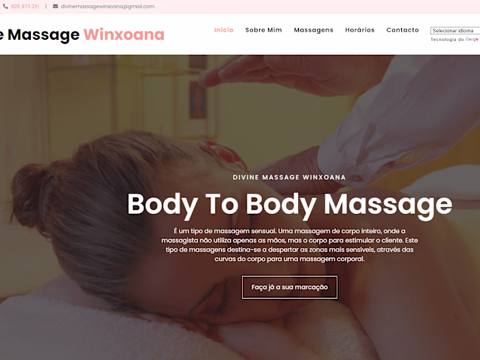 Divine Massage Winxoana Website