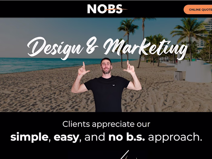 Wix website for Design Agency