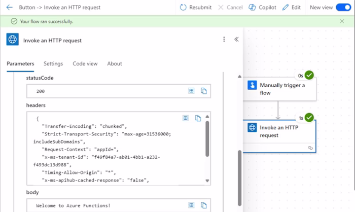 MS Power Automate project to collect and send data